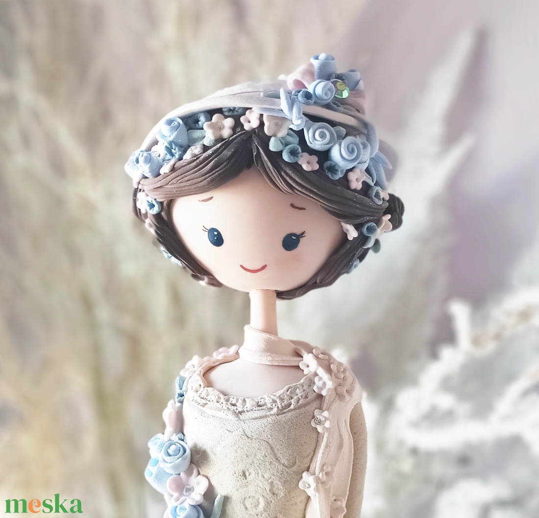 Virágos angyal (55 cm) - otthon & életmód - dekoráció - dísztárgy - Meska.hu