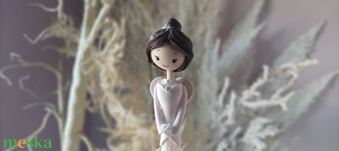 Angyal rózsával - otthon & életmód - dekoráció - dísztárgy - Meska.hu