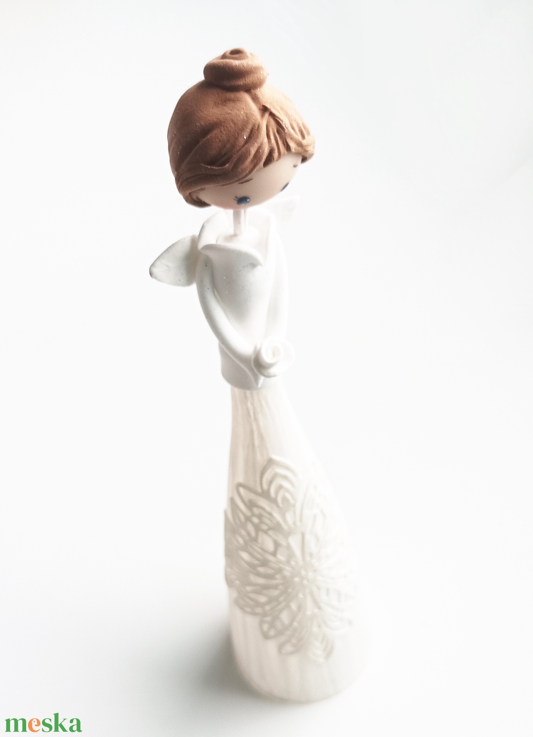 Angyal (hófehér) - otthon & életmód - dekoráció - dísztárgy - Meska.hu