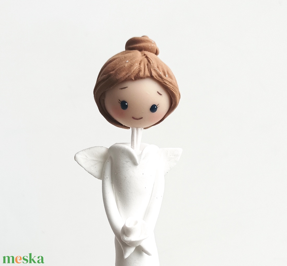 Angyal (hófehér) - otthon & életmód - dekoráció - dísztárgy - Meska.hu