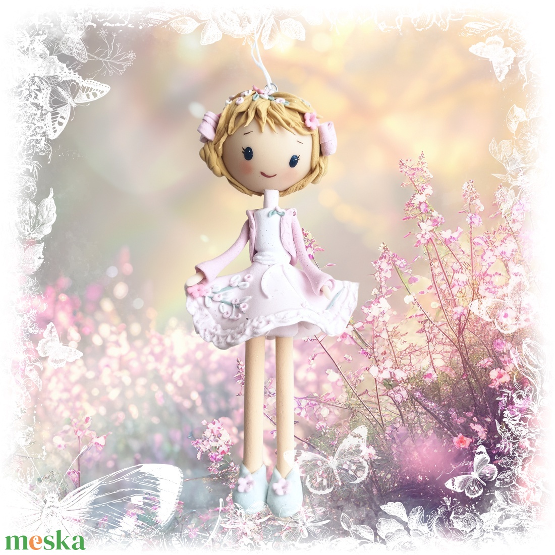 Kislány felakasztható (szőke) - otthon & életmód - dekoráció - manók - Meska.hu