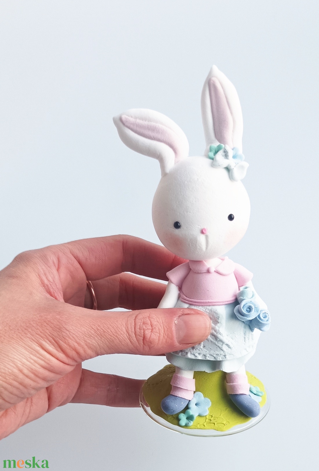Nyuszi pár - ünnepi díszek, dekorációk - húsvéti díszek és dekorációk - húsvéti asztaldíszek - Meska.hu