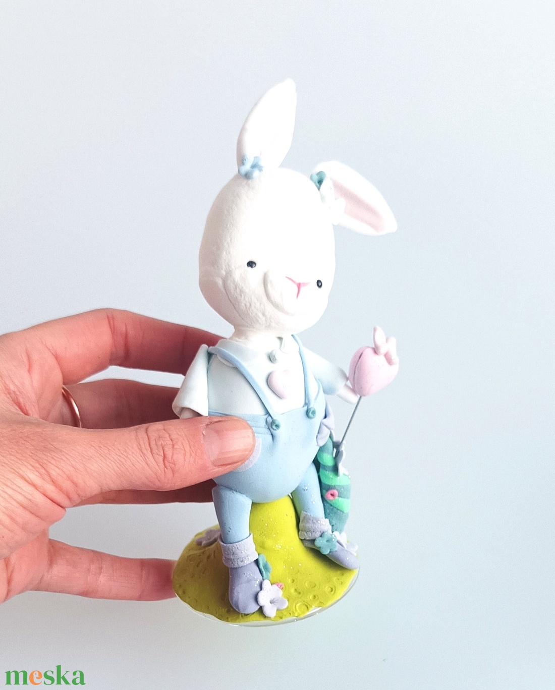 Nyuszi pár - ünnepi díszek, dekorációk - húsvéti díszek és dekorációk - húsvéti asztaldíszek - Meska.hu