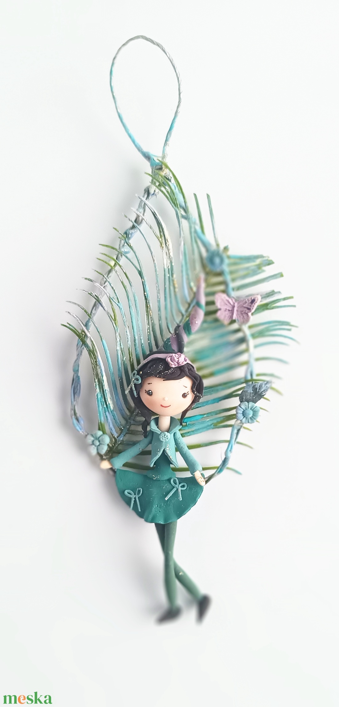 Tündéres dekoráció pillangóval - otthon & életmód - dekoráció - ajtó- és ablak dekoráció - ajtódísz & kopogtató - Meska.hu