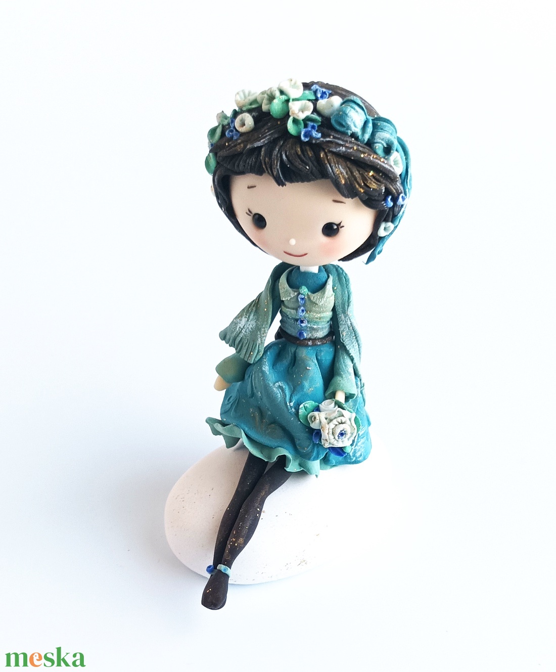 Kislány kavicson - otthon & életmód - dekoráció - dísztárgy - Meska.hu