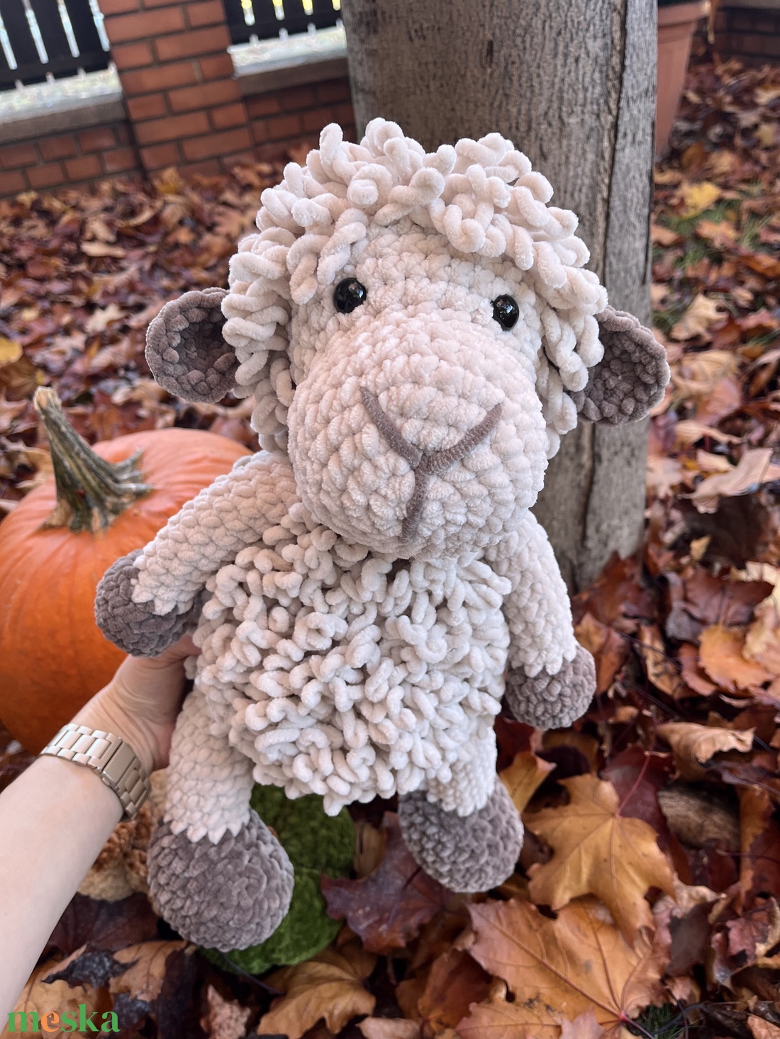 Horgolt bari - játék & sport - plüssállat & játékfigura - plüss bárány - Meska.hu