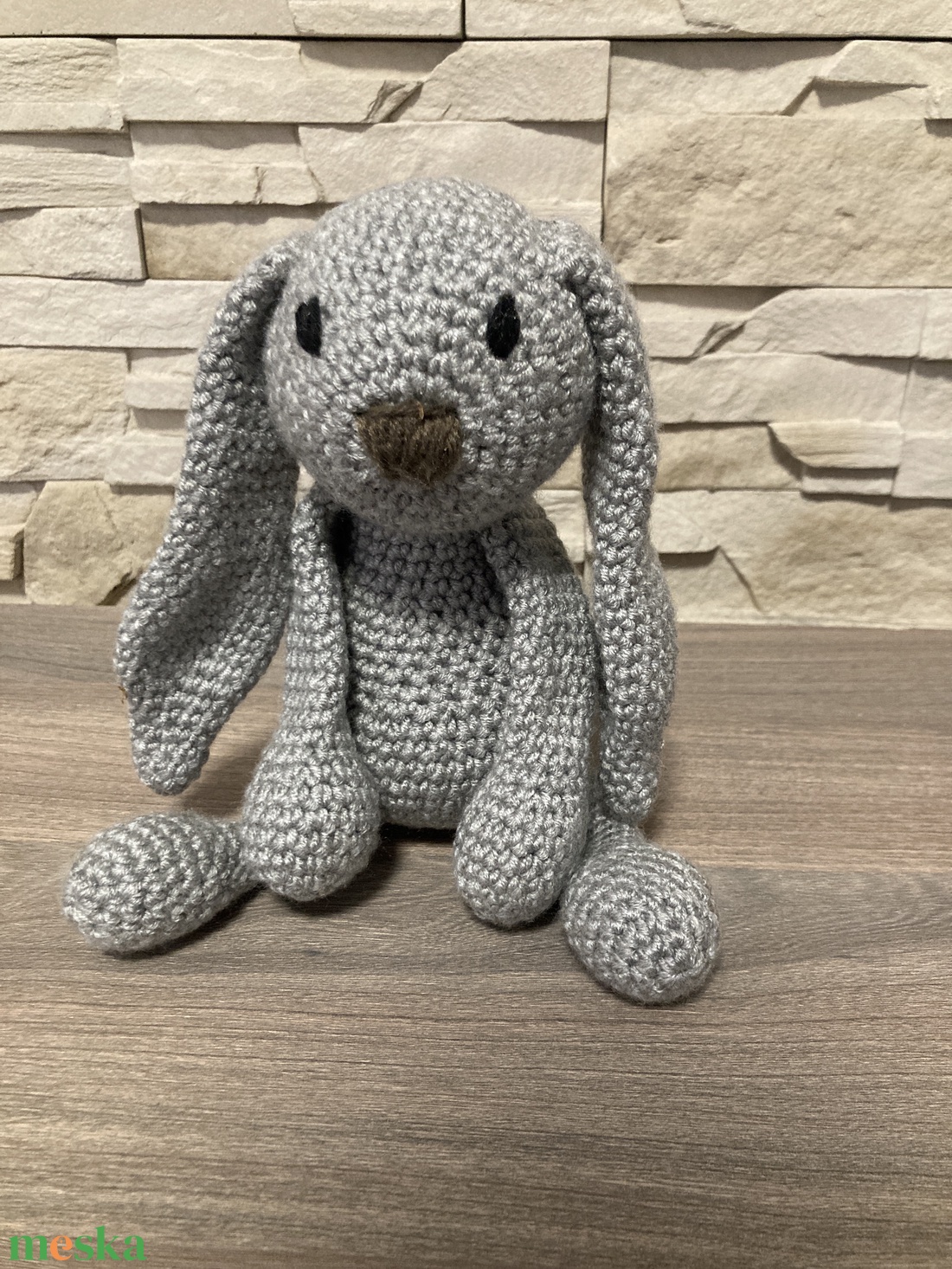 Horgolt nyuszi - játék & sport - plüssállat & játékfigura - nyuszi - Meska.hu