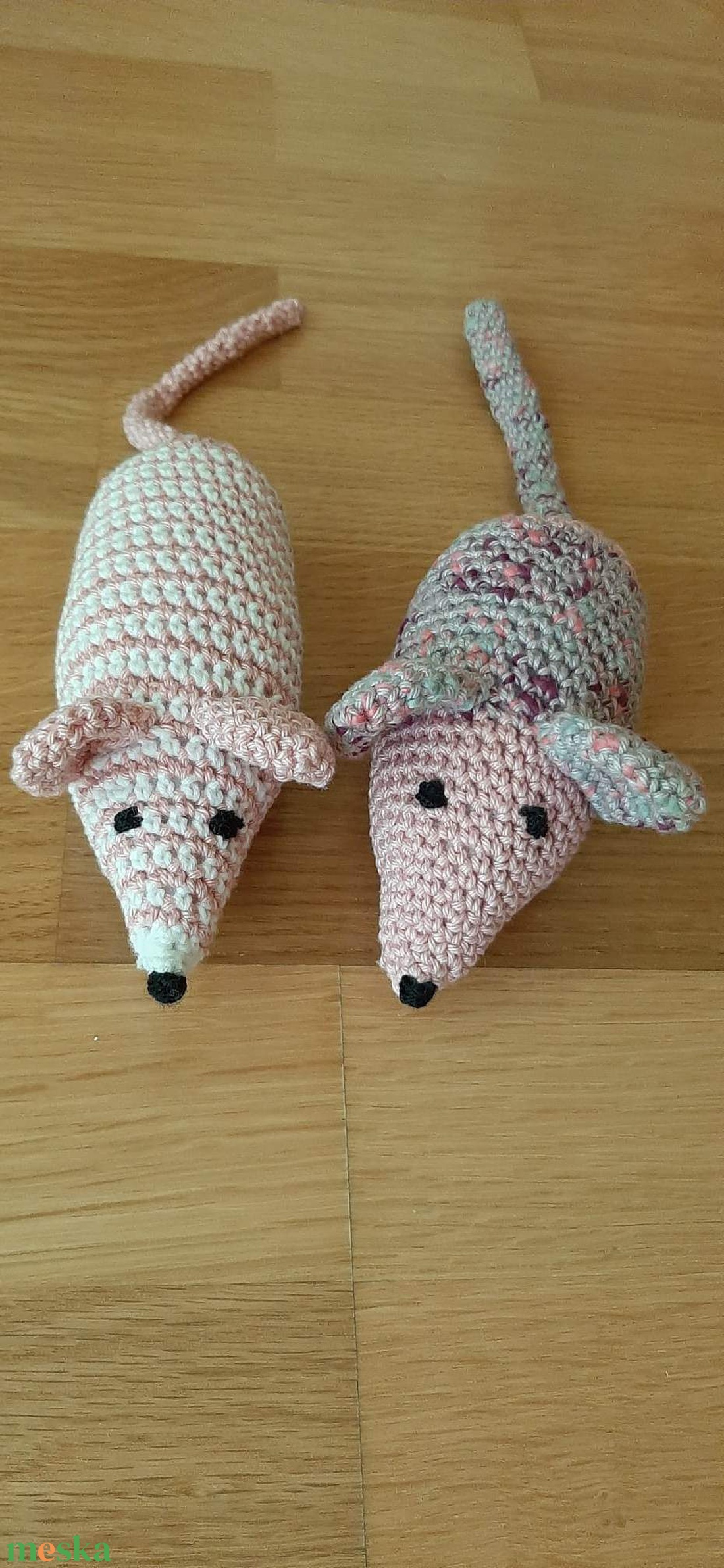 Horgolt egérkék - játék & sport - plüssállat & játékfigura - egér - Meska.hu