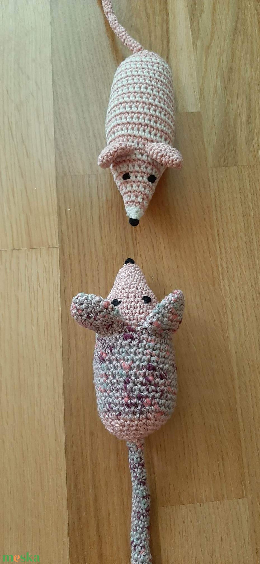 Horgolt egérkék - játék & sport - plüssállat & játékfigura - egér - Meska.hu