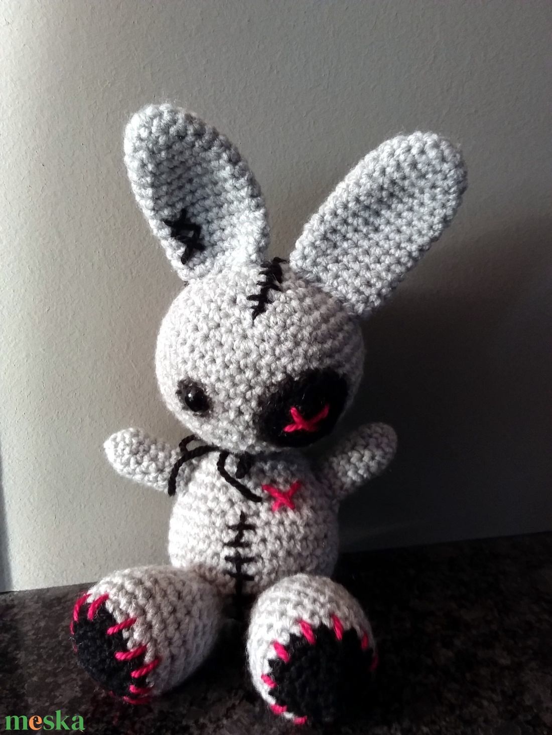 Zombi Woodoo nyuszi  - játék & sport - plüssállat & játékfigura - nyuszi - Meska.hu