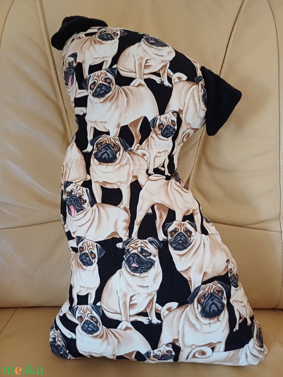 Mopsz kutyusos  párna  - otthon & életmód - babaszoba, gyerekszoba - baba ágynemű - Meska.hu