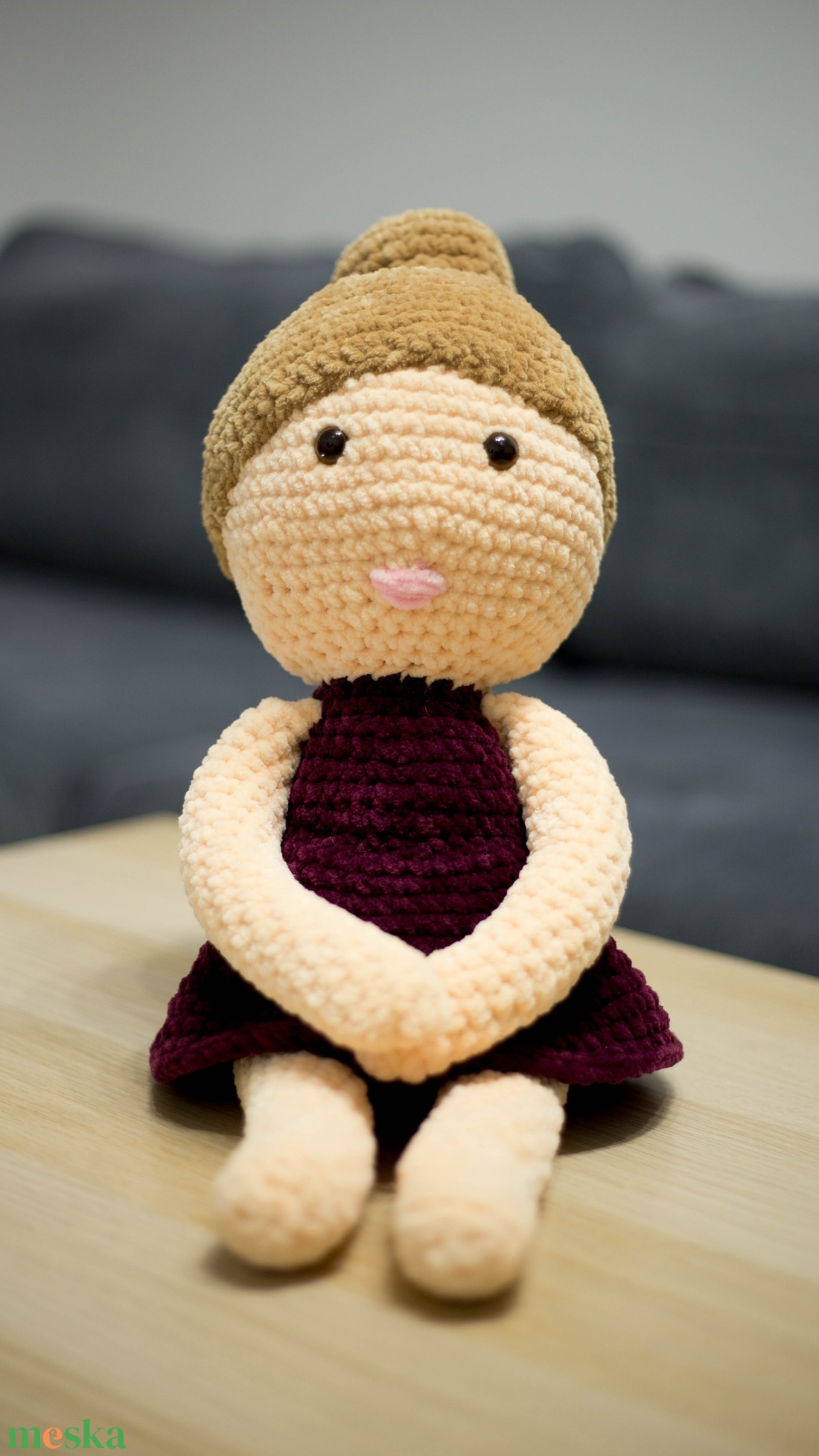 Horgolt Kislány - játék & sport - plüssállat & játékfigura - más figura - Meska.hu