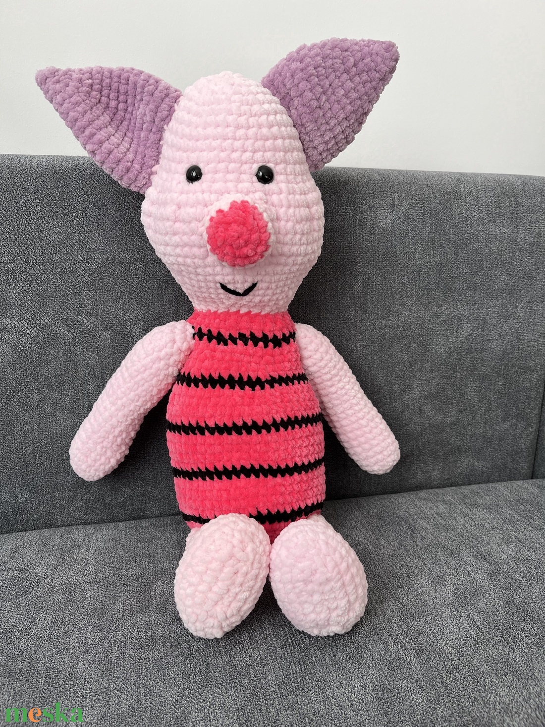 Horgolt malacka - játék & sport - plüssállat & játékfigura - más figura - Meska.hu