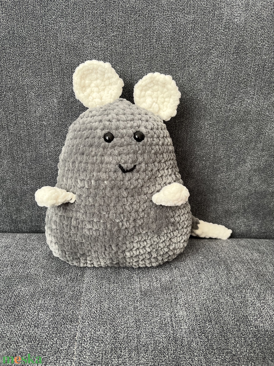 Horgolt egér - játék & sport - plüssállat & játékfigura - más figura - Meska.hu