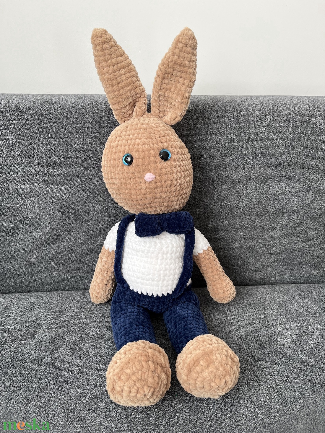 Horgolt Nyuszi - játék & sport - plüssállat & játékfigura - nyuszi - Meska.hu