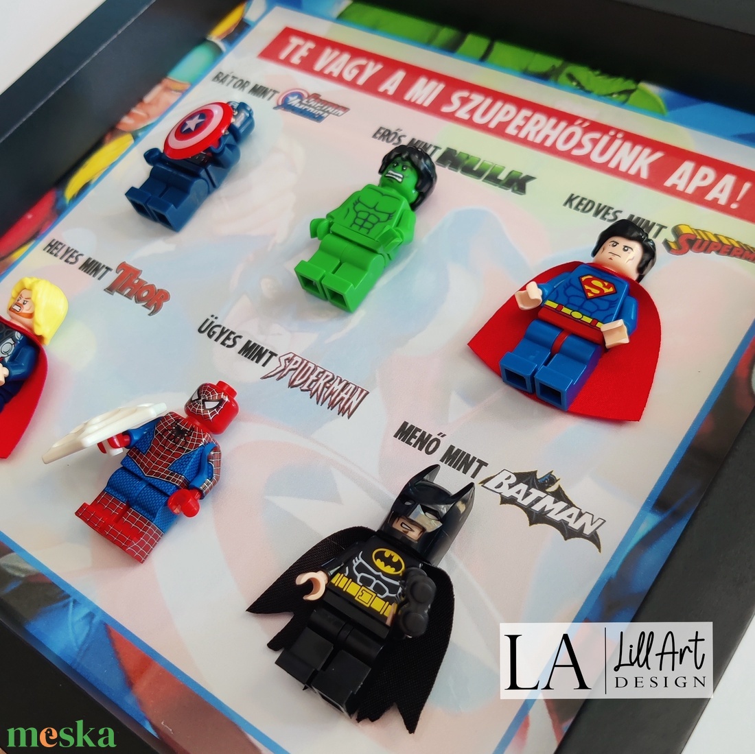 LEGO-s szuperhősös ajándék apáknak, papáknak - otthon & életmód - dekoráció - dísztárgy - Meska.hu