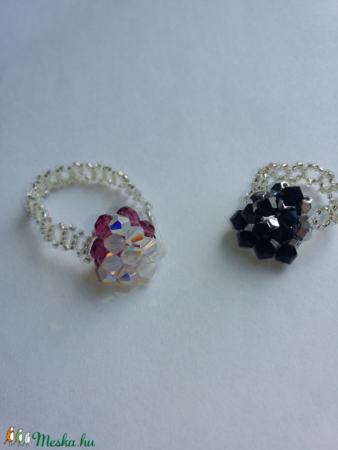 Swarovski gyöngy gyűrűk - - Meska.hu Swarovski gyöngy gyűrűk - - Meska.hu