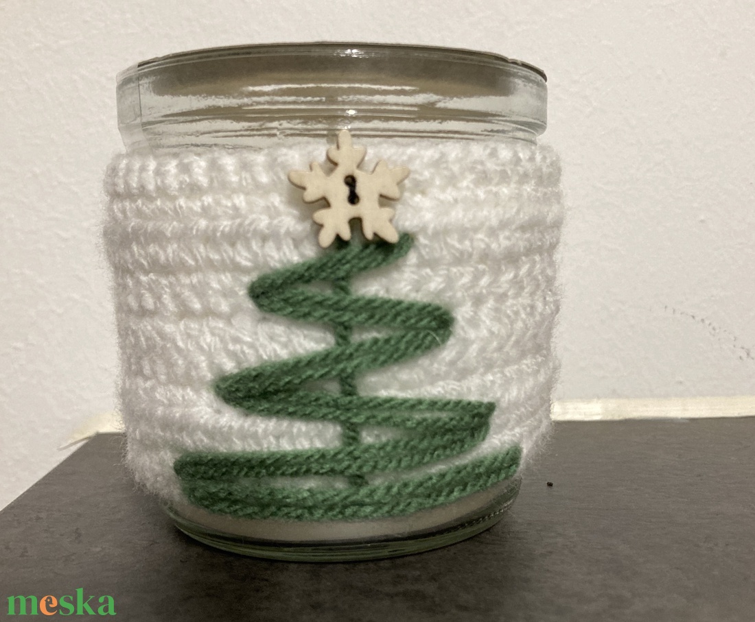 Karácsonyi bögre / gyertya pulcsi - otthon & életmód - konyhafelszerelés, tálalás - tálalás - bögre & csésze - Meska.hu