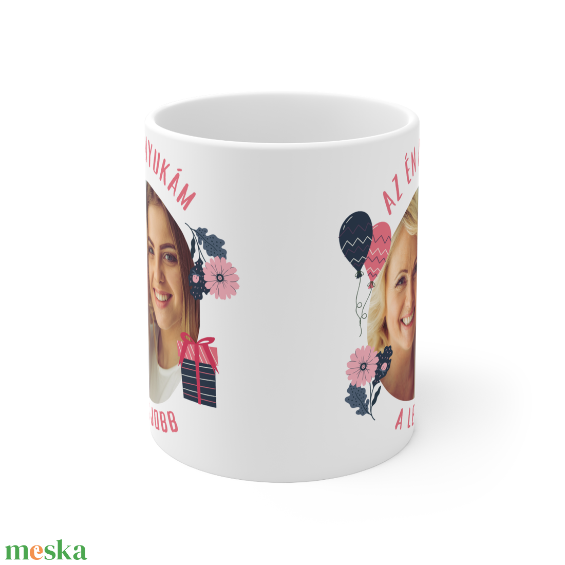 Egyedi képpel készített kerámia bögre Anyák napjára - otthon & életmód - konyhafelszerelés, tálalás - tálalás - bögre & csésze - Meska.hu