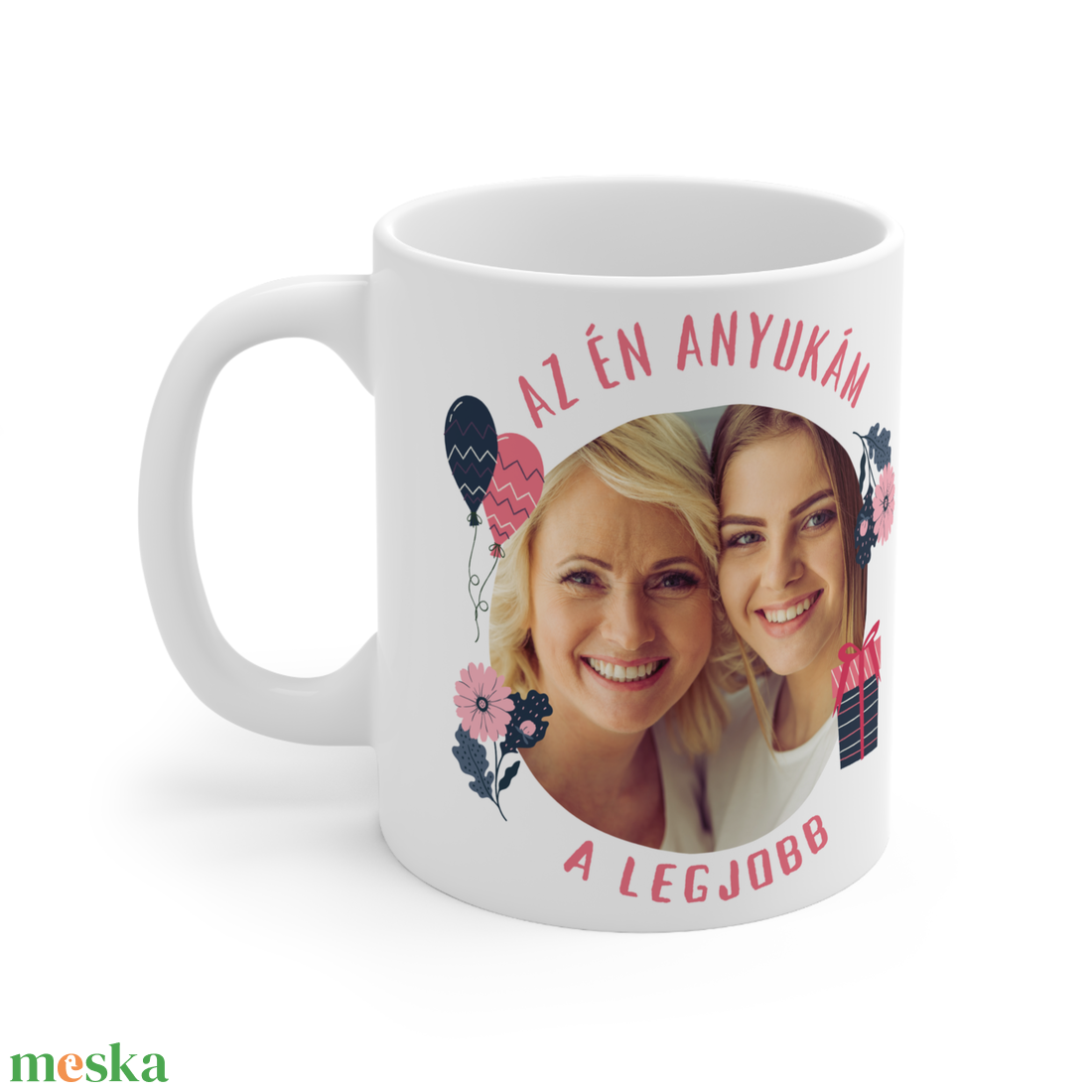 Egyedi képpel készített kerámia bögre Anyák napjára - otthon & életmód - konyhafelszerelés, tálalás - tálalás - bögre & csésze - Meska.hu