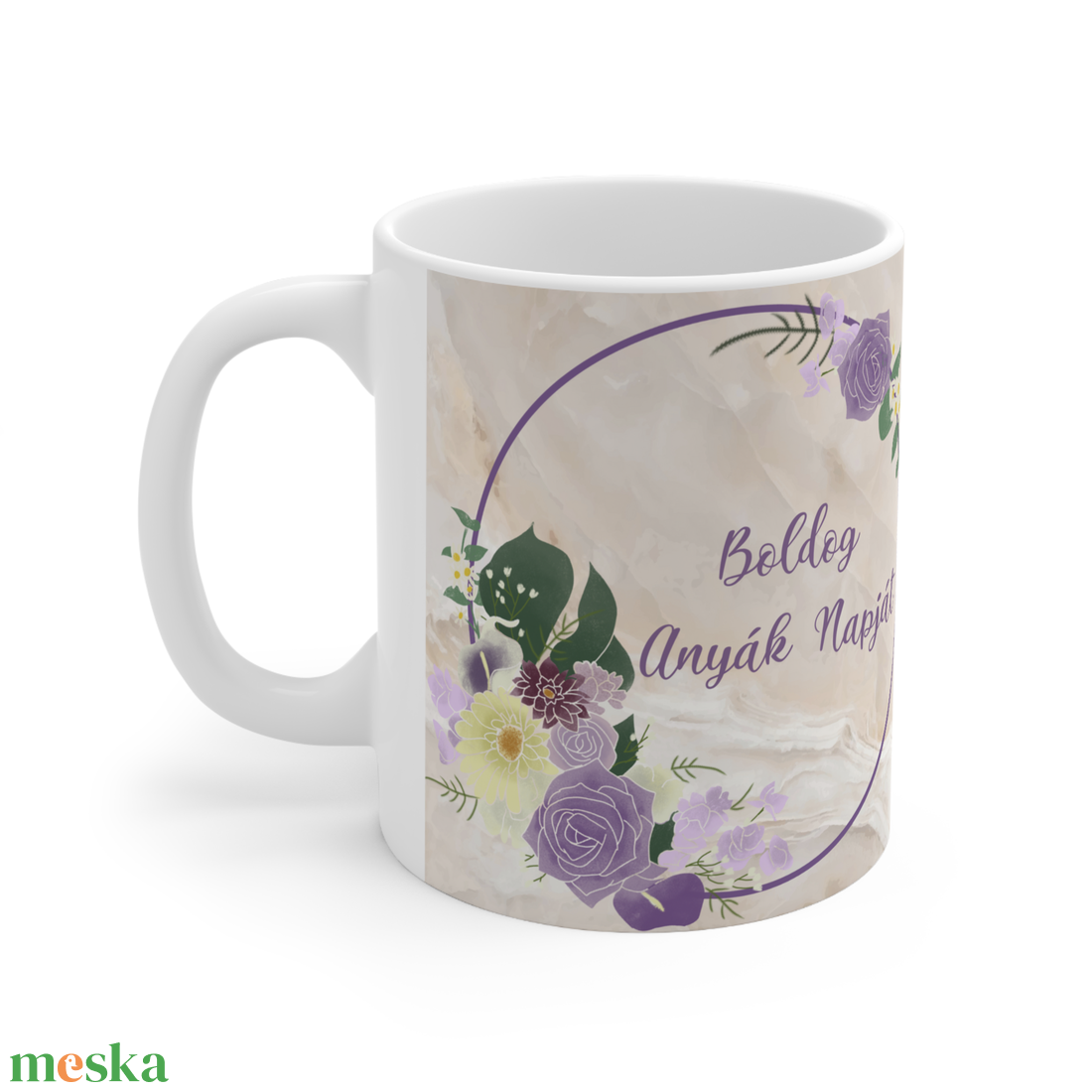 Egyedi képpel készített kerámia bögre Anyák napjára - otthon & életmód - konyhafelszerelés, tálalás - tálalás - bögre & csésze - Meska.hu