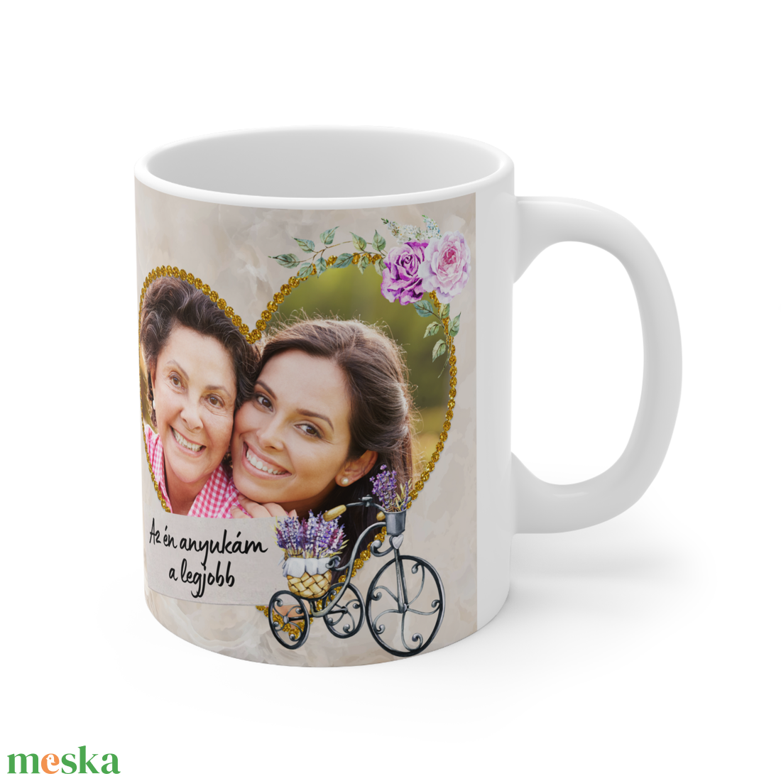 Egyedi képpel készített kerámia bögre Anyák napjára - otthon & életmód - konyhafelszerelés, tálalás - tálalás - bögre & csésze - Meska.hu
