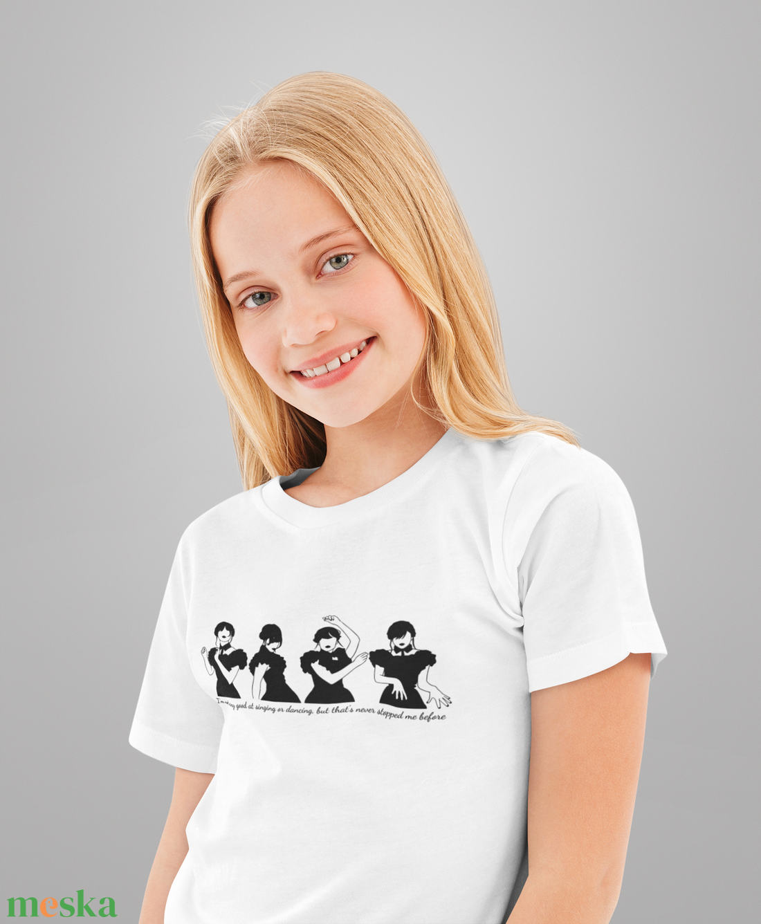 Wednesday gyerek rövid ujjú póló 104-től 164-es méretig - ruha & divat - gyerekruha - póló - Meska.hu