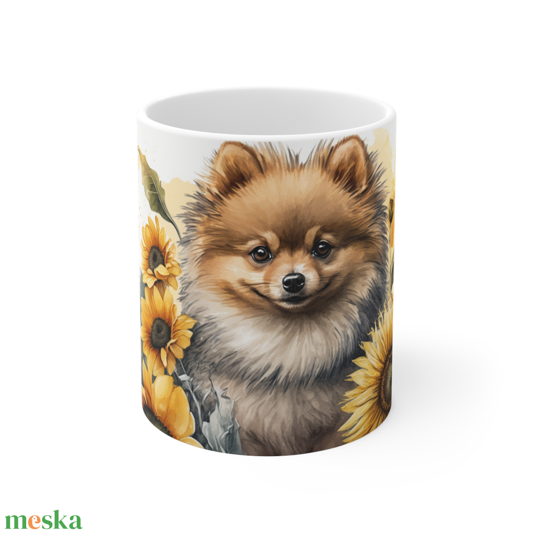 Törpespicc kerámia bögre napraforgó mintával 300 ml - otthon & életmód - konyhafelszerelés, tálalás - tálalás - bögre & csésze - Meska.hu