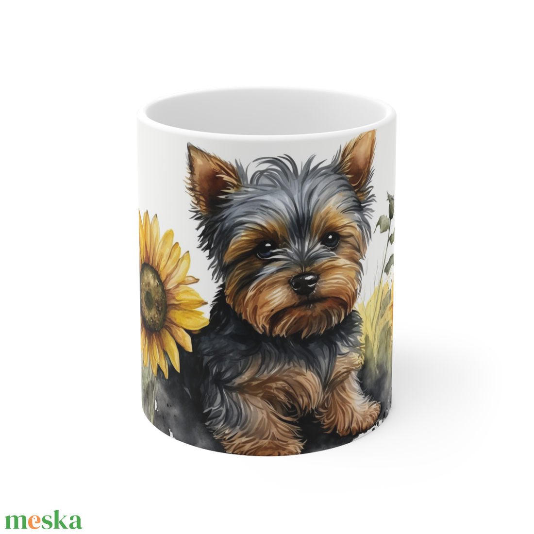 Yorkshire kerámia bögre napraforgó mintával 300 ml - otthon & életmód - konyhafelszerelés, tálalás - tálalás - bögre & csésze - Meska.hu