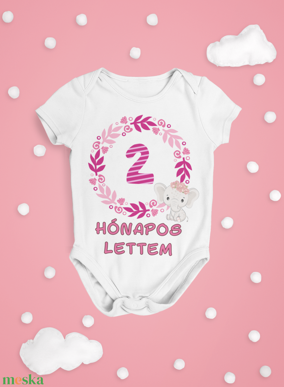 Hónapos mérföldkő body kisbabáknak, bébi rugdalózó egyedi hónapszámmal - játék & sport - baba & babaház - játékbaba, babakellék - Meska.hu