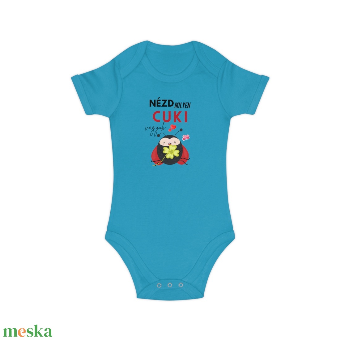 Nézd milyen cuki vagyok Katicás baby body kisbabáknak, bébi rugdalózó - játék & sport - baba & babaház - játékbaba, babakellék - Meska.hu