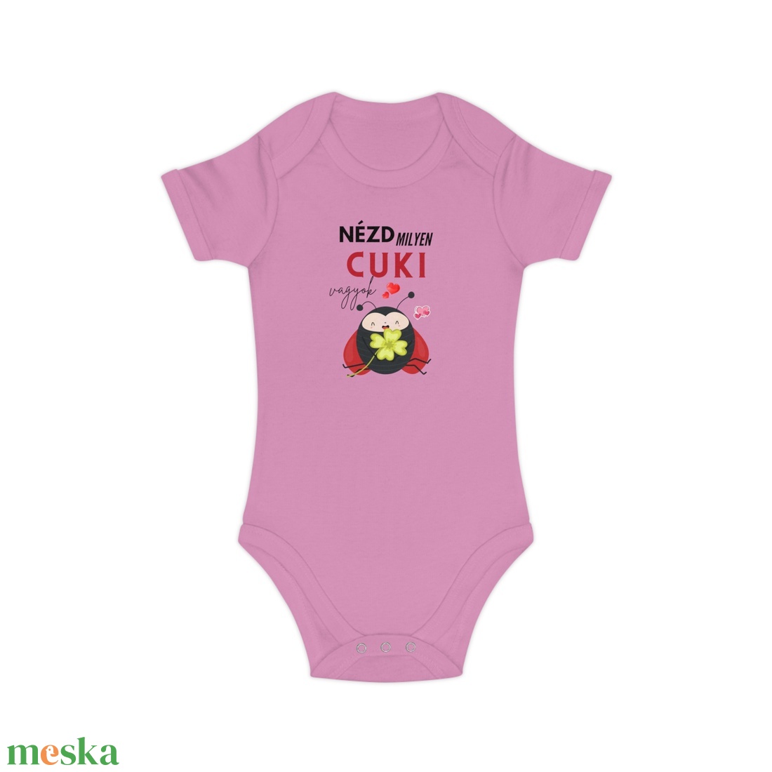 Nézd milyen cuki vagyok Katicás baby body kisbabáknak, bébi rugdalózó - játék & sport - baba & babaház - játékbaba, babakellék - Meska.hu