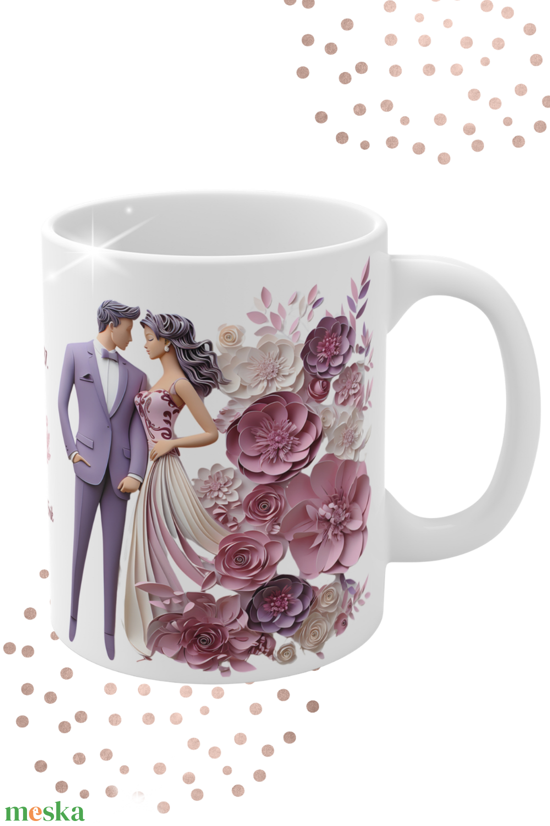 Esküvői köszönő ajándék bögre, esküvői vendég ajándék, Esküvői emlékörző bögre - esküvő - emlék & ajándék - köszönőajándék - Meska.hu