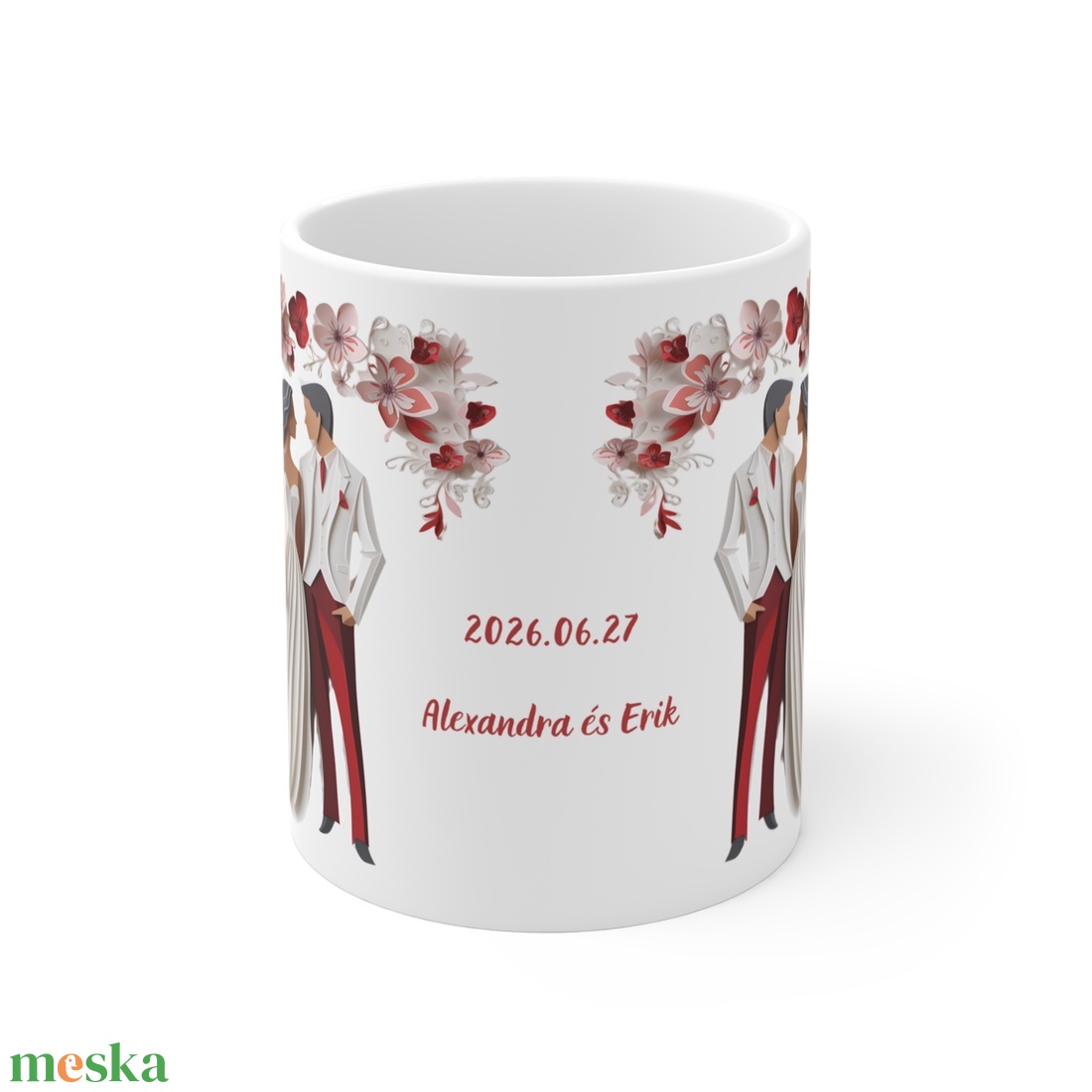 Esküvői köszönő ajándék bögre, esküvői vendég ajándék, Esküvői emlékörző bögre - esküvő - emlék & ajándék - köszönőajándék - Meska.hu