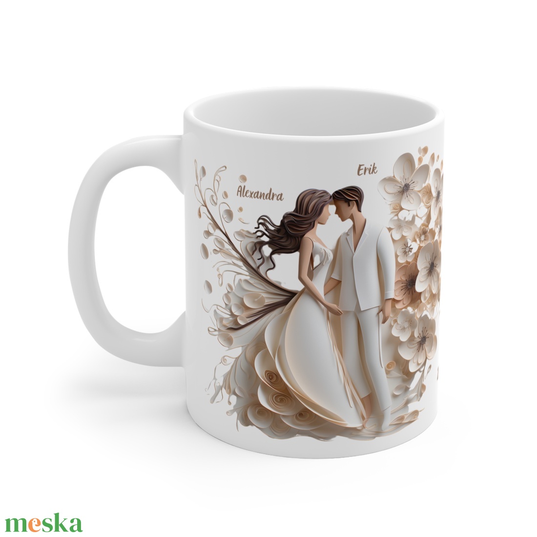 Esküvői köszönő ajándék bögre, esküvői vendég ajándék, Esküvői emlékörző bögre - esküvő - emlék & ajándék - köszönőajándék - Meska.hu