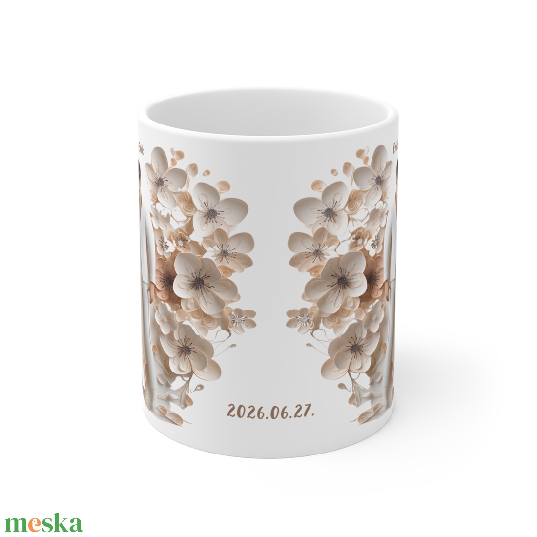 Esküvői köszönő ajándék bögre, esküvői vendég ajándék, Esküvői emlékörző bögre - esküvő - emlék & ajándék - köszönőajándék - Meska.hu