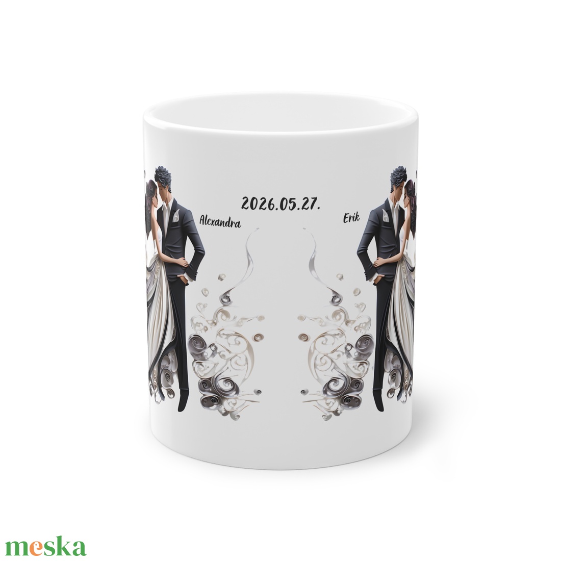 Esküvői köszönő ajándék bögre, esküvői vendég ajándék, Esküvői emlékörző bögre - esküvő - emlék & ajándék - köszönőajándék - Meska.hu