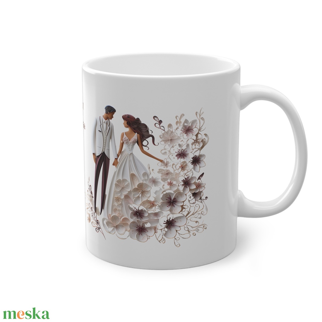 Esküvői köszönő ajándék bögre, esküvői vendég ajándék, Esküvői emlékörző bögre - esküvő - emlék & ajándék - köszönőajándék - Meska.hu