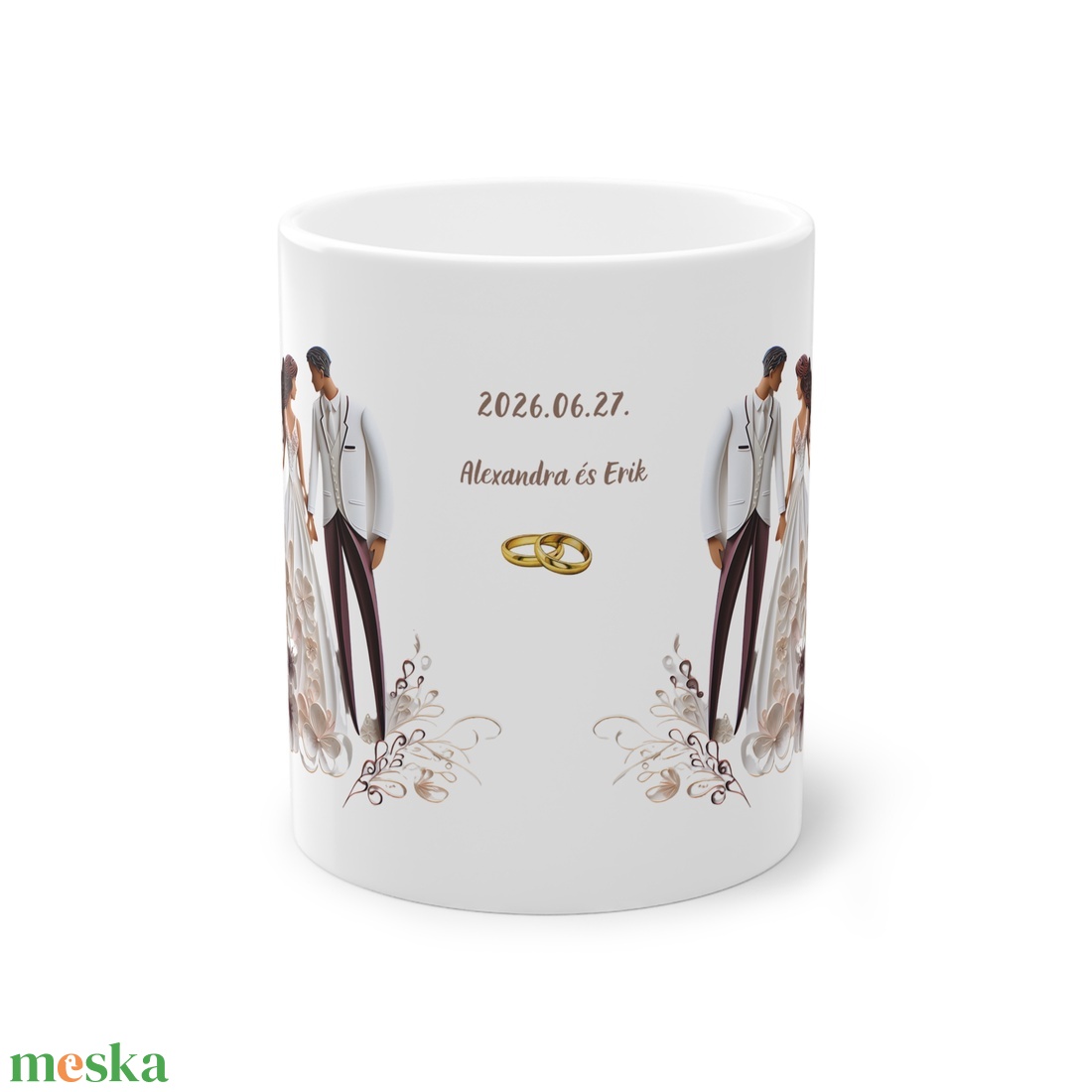 Esküvői köszönő ajándék bögre, esküvői vendég ajándék, Esküvői emlékörző bögre - esküvő - emlék & ajándék - köszönőajándék - Meska.hu