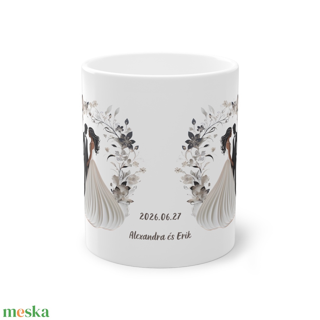 Esküvői köszönő ajándék bögre, esküvői vendég ajándék, Esküvői emlékörző bögre - esküvő - emlék & ajándék - köszönőajándék - Meska.hu