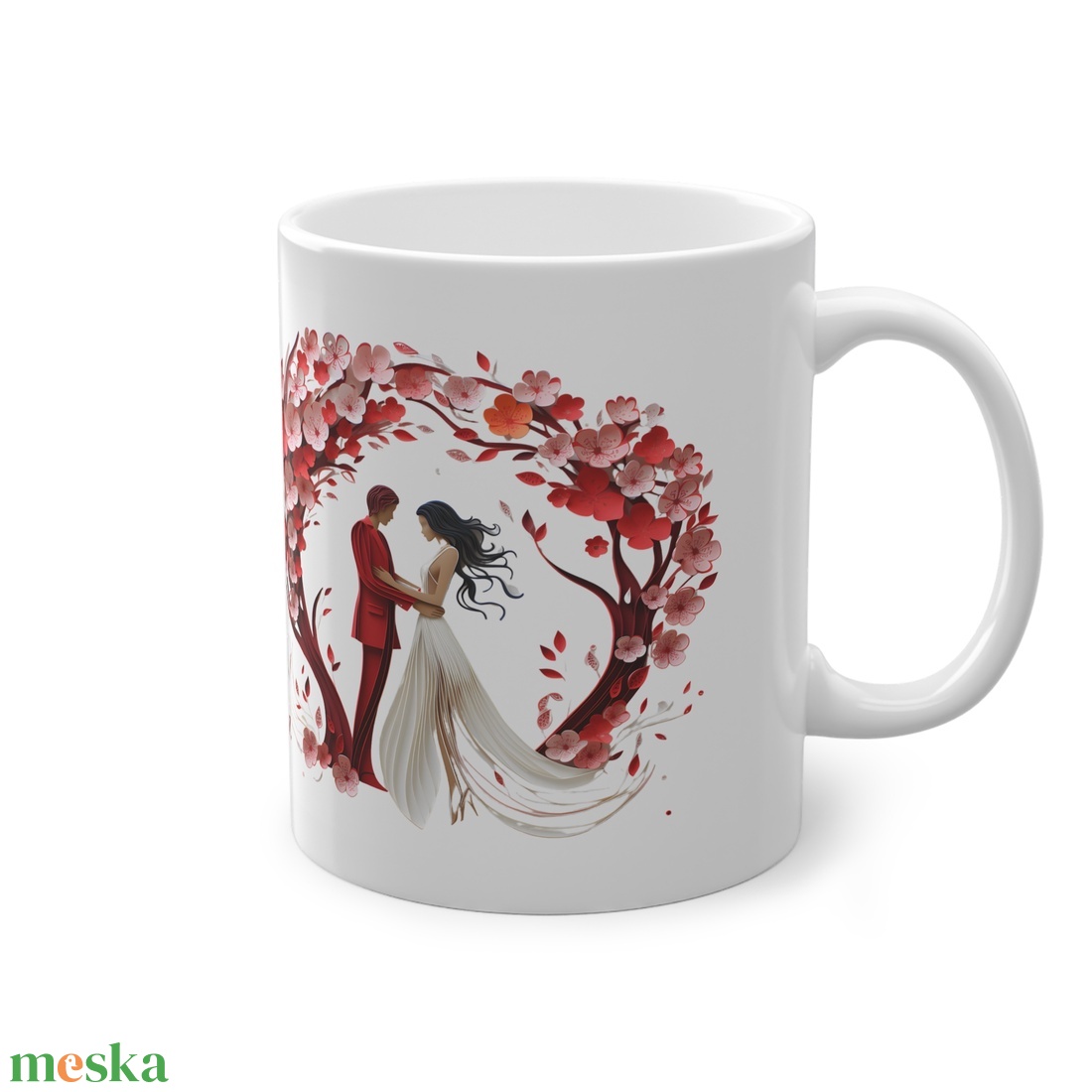 Esküvői köszönő ajándék bögre, esküvői vendég ajándék, Esküvői emlékörző bögre - esküvő - emlék & ajándék - köszönőajándék - Meska.hu