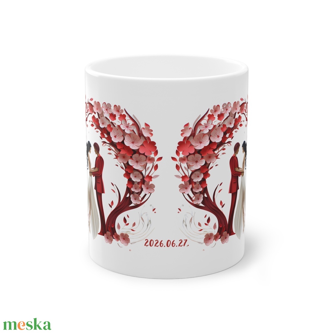 Esküvői köszönő ajándék bögre, esküvői vendég ajándék, Esküvői emlékörző bögre - esküvő - emlék & ajándék - köszönőajándék - Meska.hu