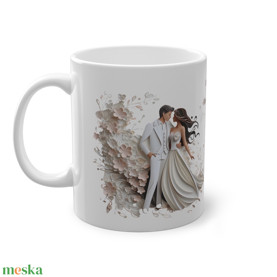 Esküvői köszönő ajándék bögre, esküvői vendég ajándék, Esküvői emlékörző bögre - esküvő - emlék & ajándék - köszönőajándék - Meska.hu