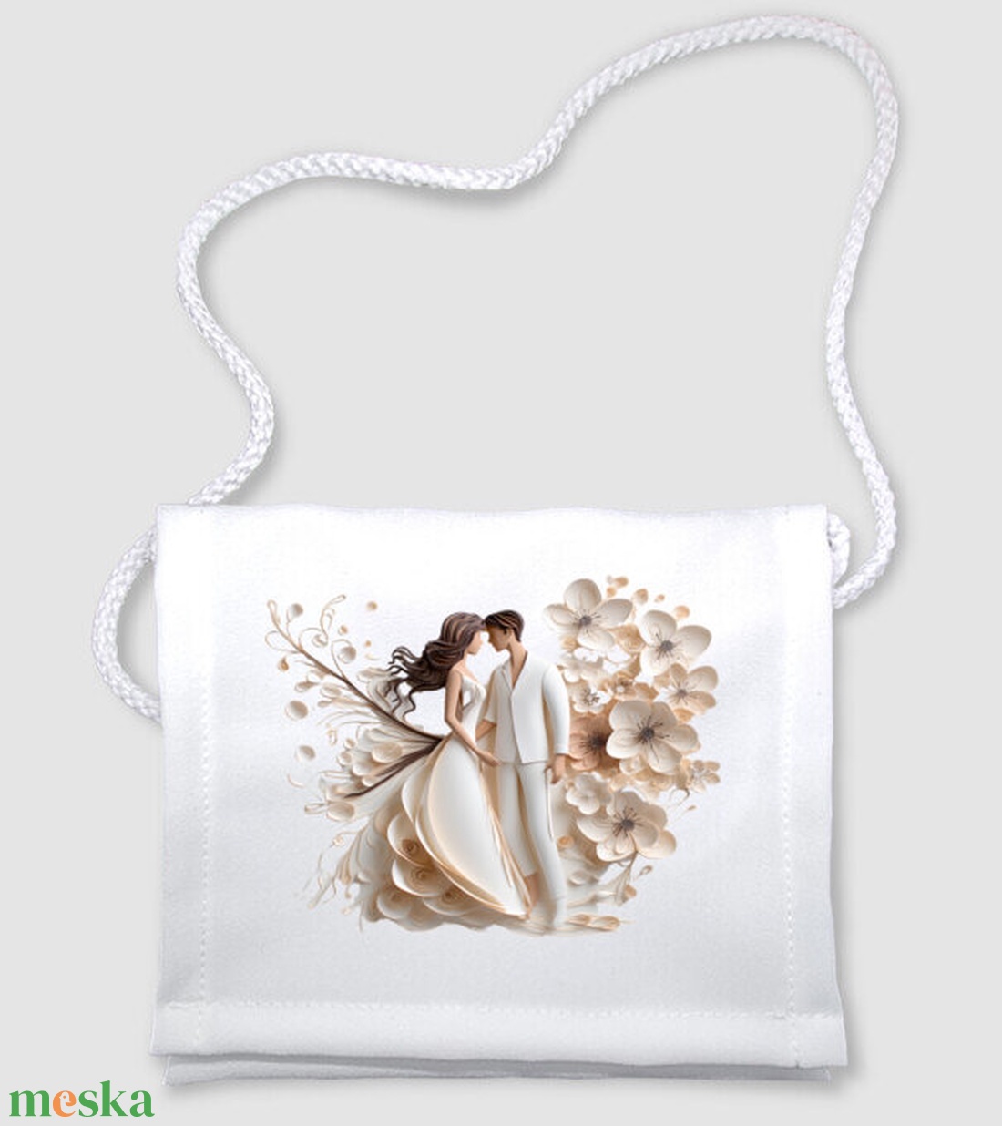 Esküvői köszönő ajándék tarisznya, esküvői vendég ajándék, Esküvői emlékörző tarisznya - esküvő - emlék & ajándék - köszönőajándék - Meska.hu