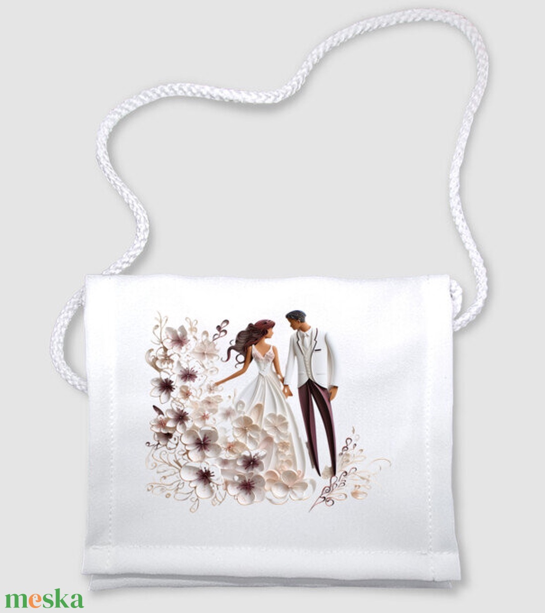 Esküvői köszönő ajándék tarisznya, esküvői vendég ajándék, Esküvői emlékörző tarisznya - esküvő - emlék & ajándék - köszönőajándék - Meska.hu