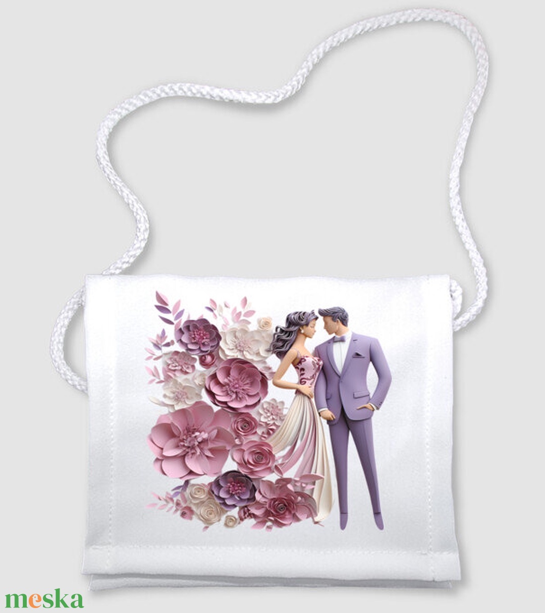 Esküvői köszönő ajándék tarisznya, esküvői vendég ajándék, Esküvői emlékörző tarisznya - esküvő - emlék & ajándék - köszönőajándék - Meska.hu