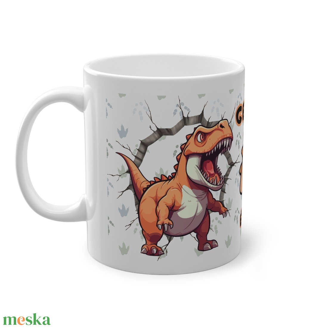 Névreszóló dinoszauruszos bögre születésnapra - játék & sport - plüssállat & játékfigura - plüss dínók - Meska.hu