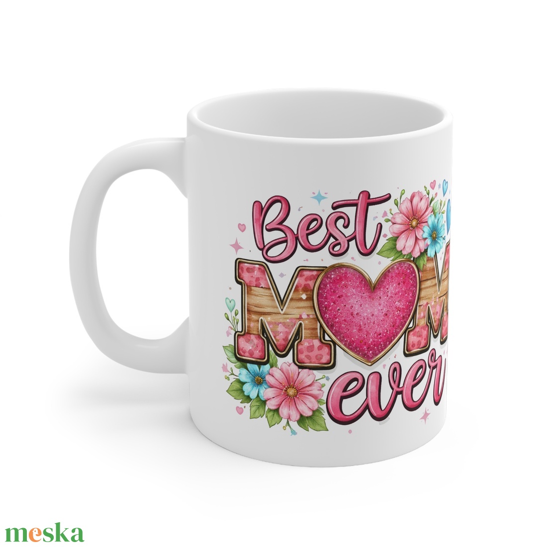 Best Mom Ever - Legjobb Anya bögre, Ajándék anyukáknak, Anyák napja - otthon & életmód - konyhafelszerelés, tálalás - tálalás - bögre & csésze - Meska.hu