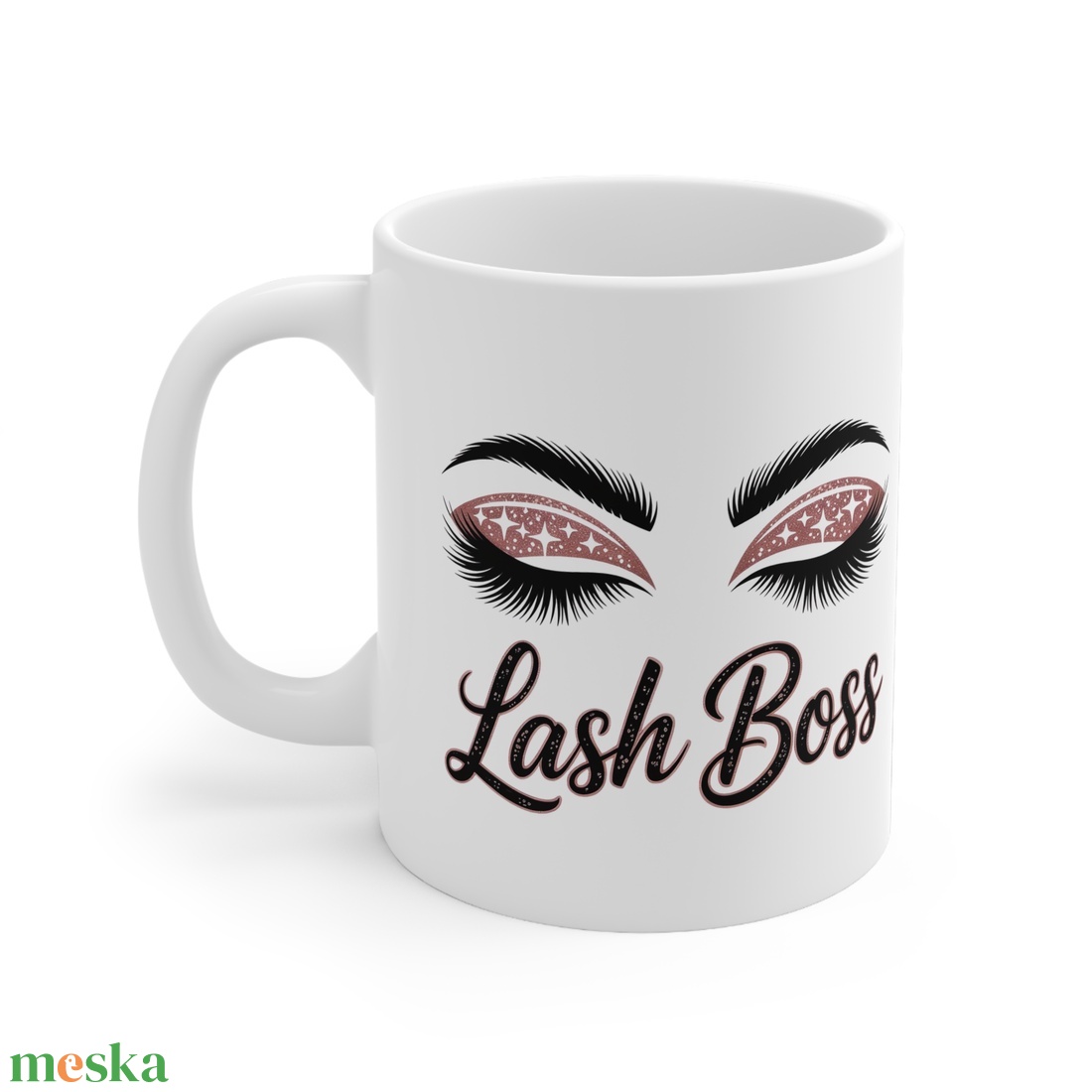 Lash Boss - Szempilla főnök bögre szempillaépítőknek, szempilla stylistoknak - otthon & életmód - konyhafelszerelés, tálalás - tálalás - bögre & csésze - Meska.hu