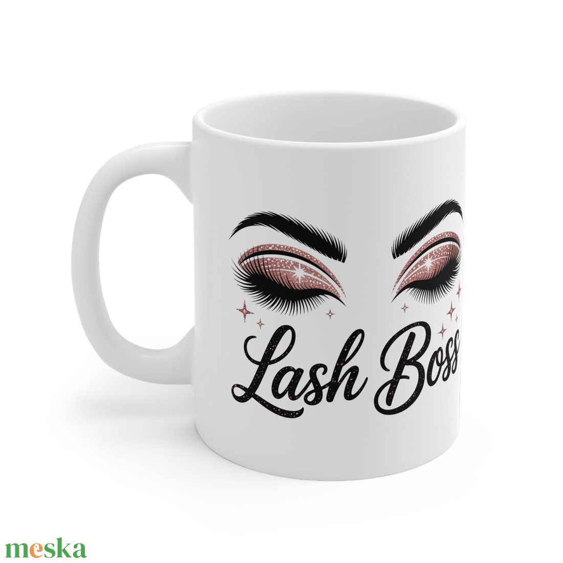 Lash Boss - Szempilla főnök bögre szempillaépítőknek, szempilla stylistoknak - otthon & életmód - konyhafelszerelés, tálalás - tálalás - bögre & csésze - Meska.hu